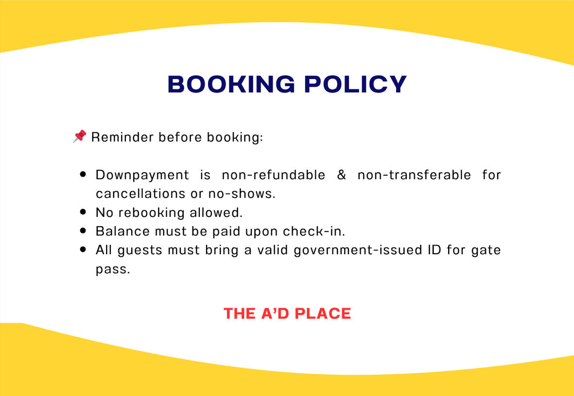 Booking Policy