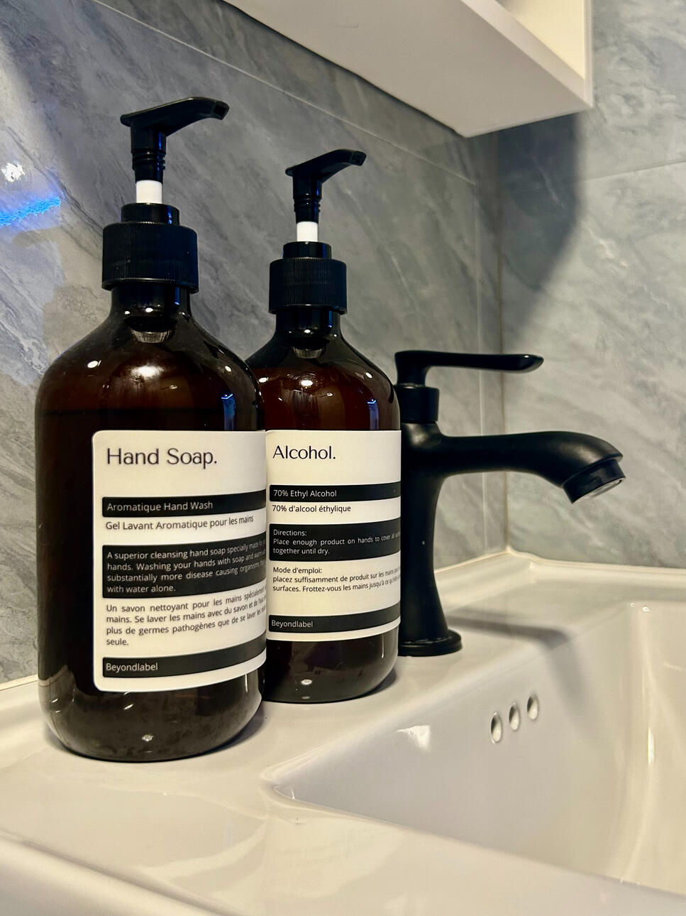 Handsoap and Alcohol